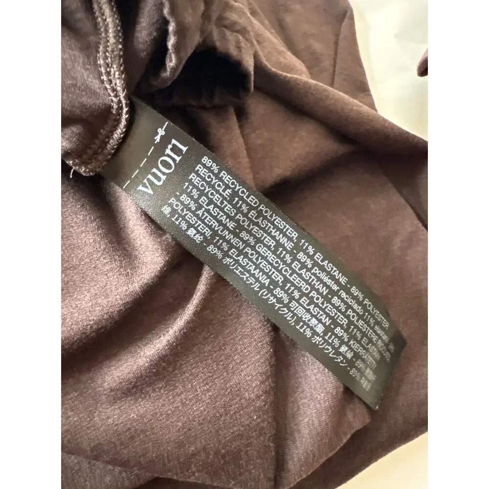 VUORI Halo Essential Wideleg Pant Heathered Brown Style VW4023 Size Medium - Picture 4 of 8